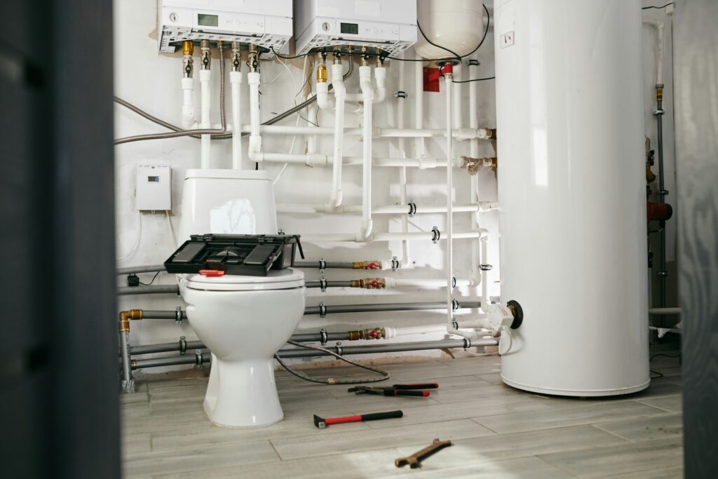 basement plumbing system inspection